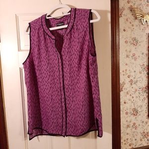 Liz Clayborn. XL.  Purple and black.